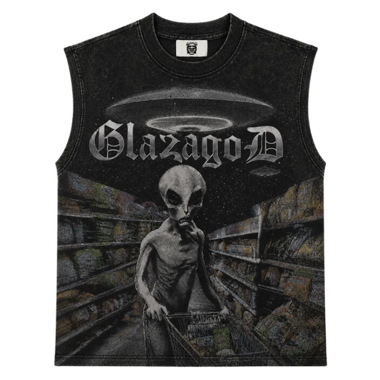 Alien – Heavyweight Acid Wash Sleeveless Tee