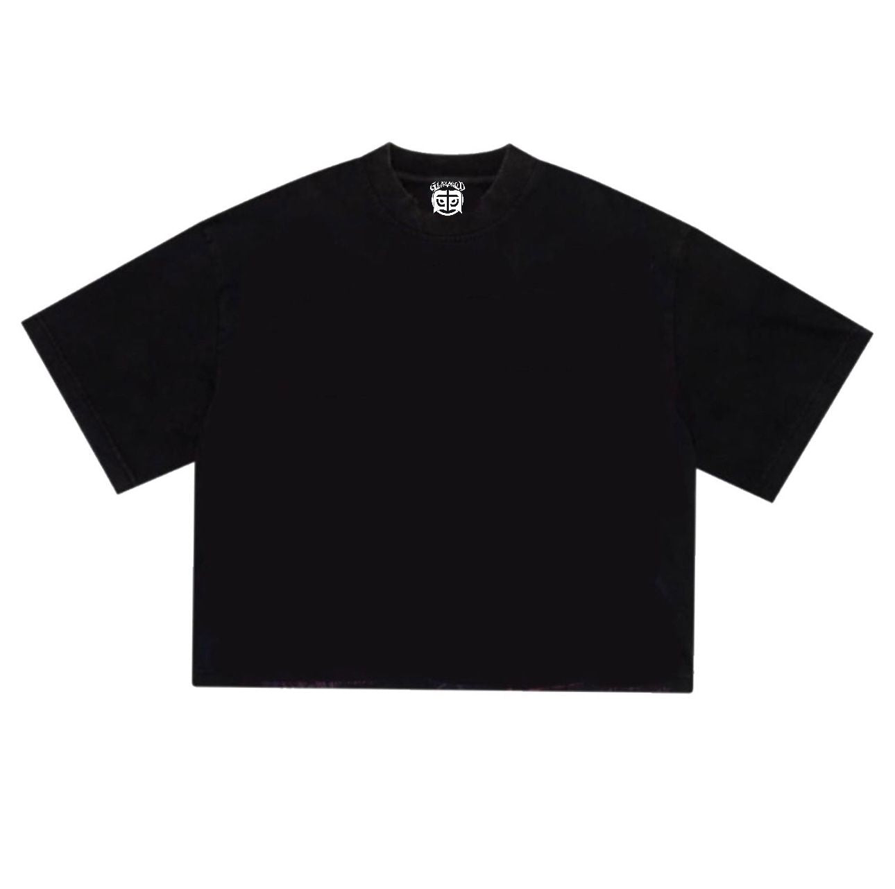 BLACK BLANK —GLAZA T-Shirt Oversized
