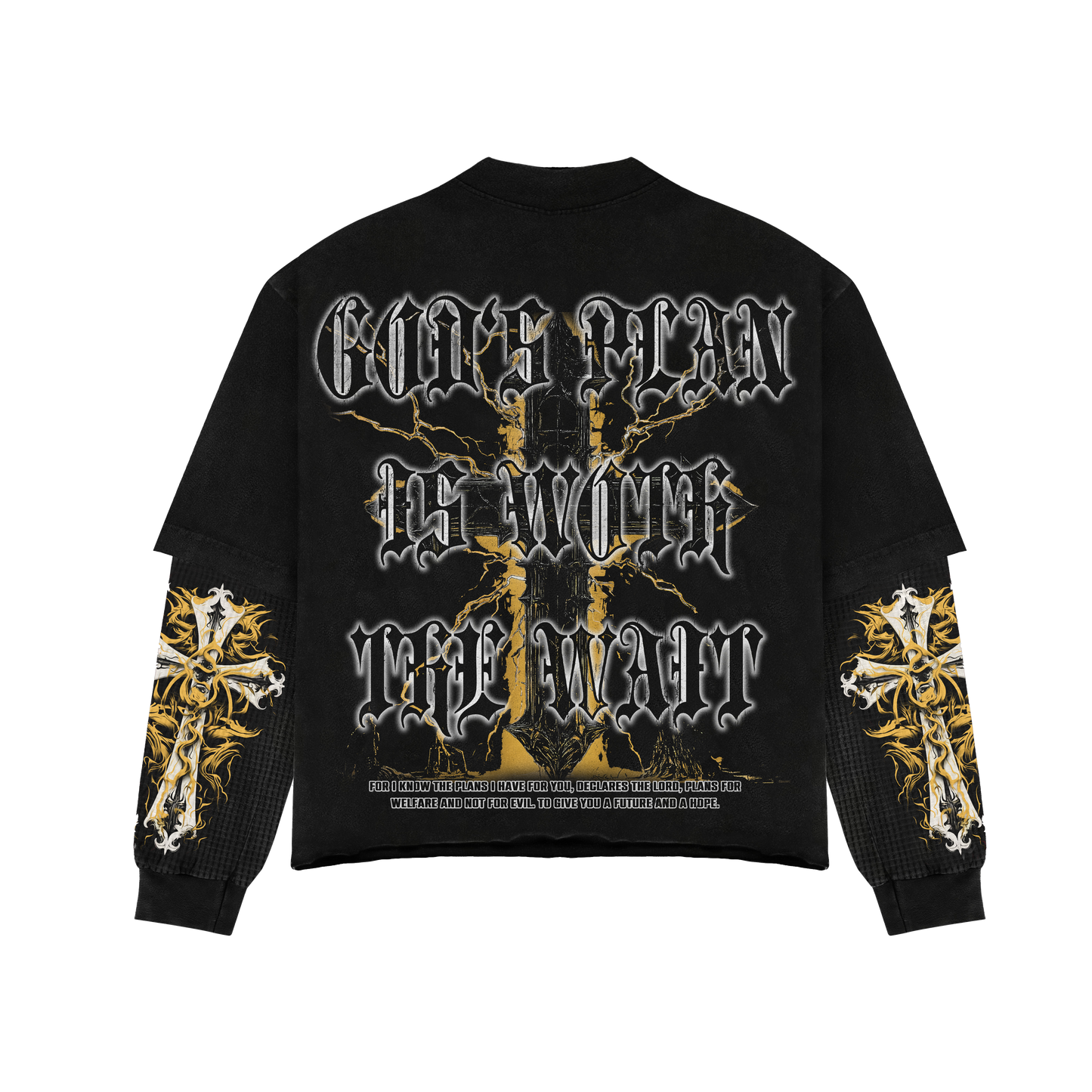 SUFFERING | YELLOW |GLAZA- Sweatshirt Crew Neck-