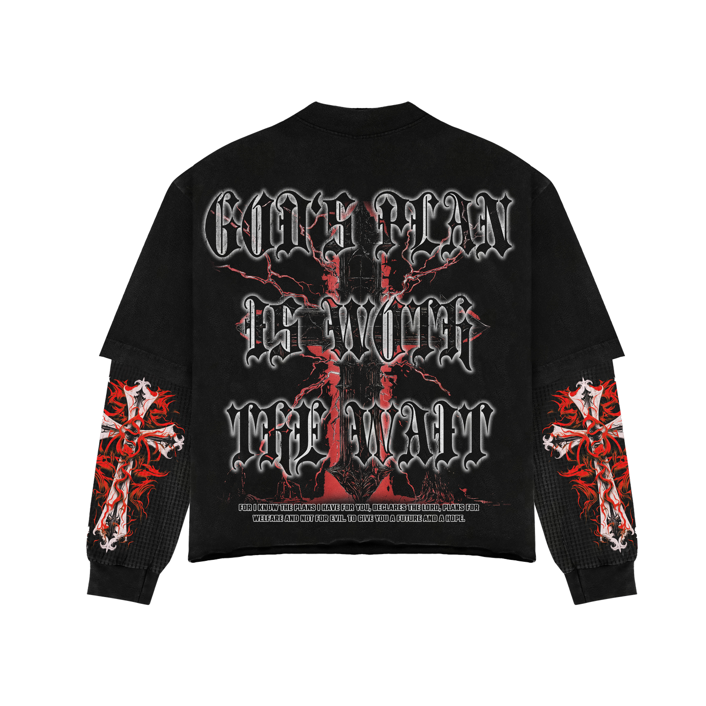 SUFFERING |RED |GLAZA - Sweatshirt Crew Neck-