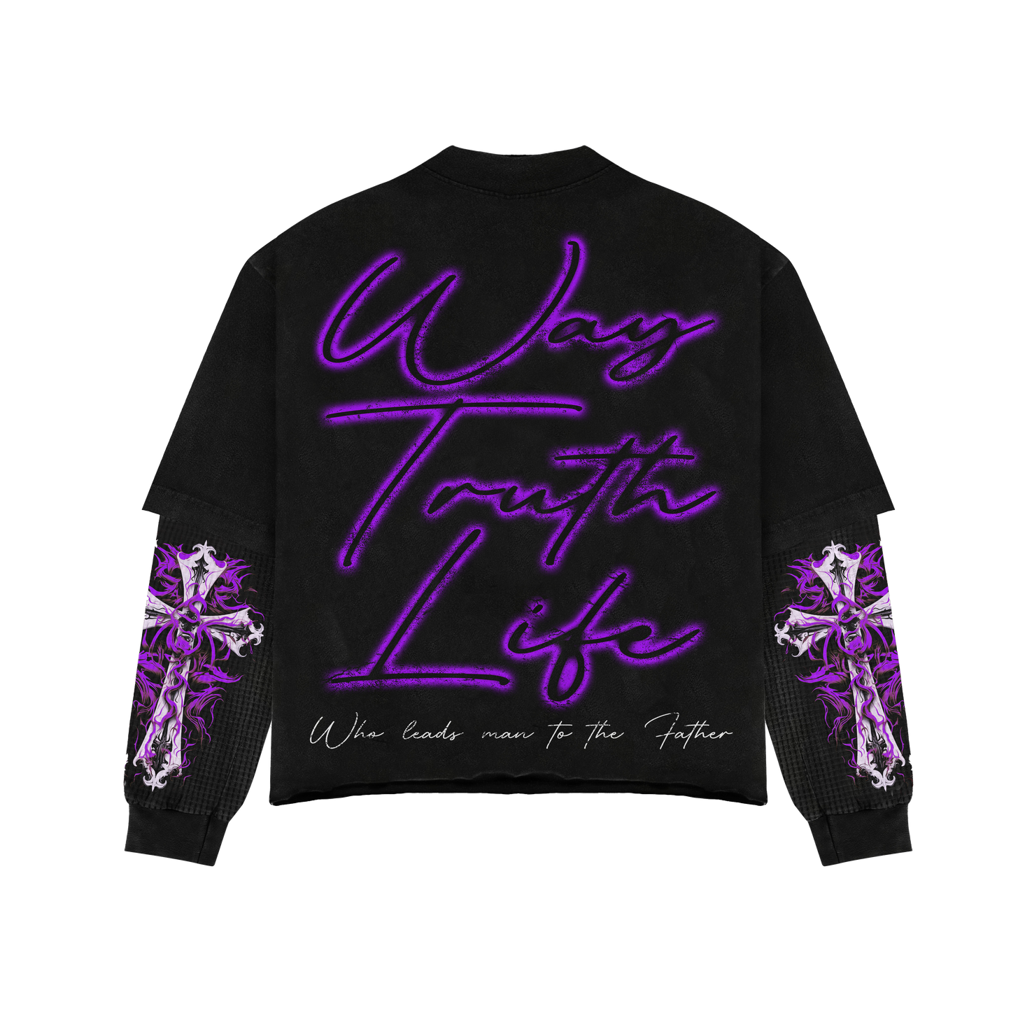 CRUCIFIXION | Purpura |GLAZA- Sweatshirt Crew Neck-