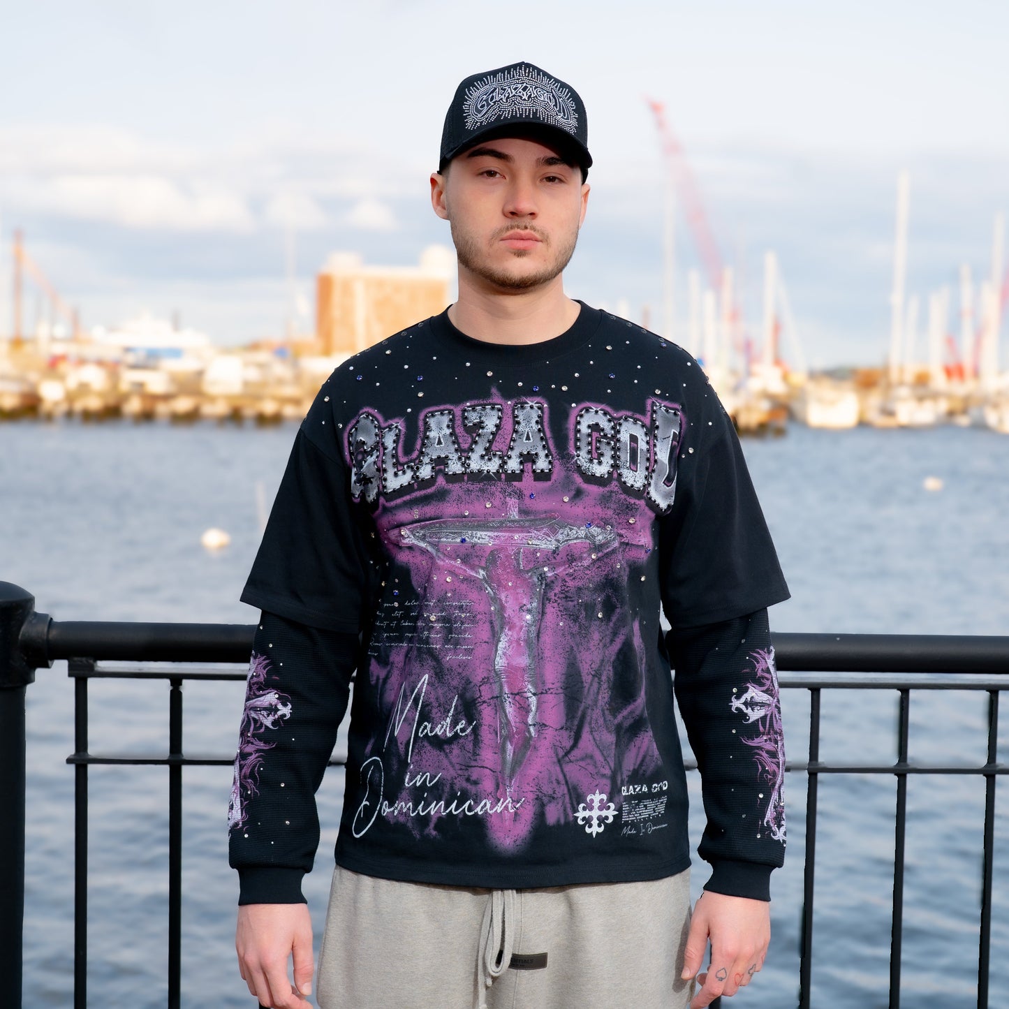CRUCIFIXION | Purpura |GLAZA- Sweatshirt Crew Neck-03