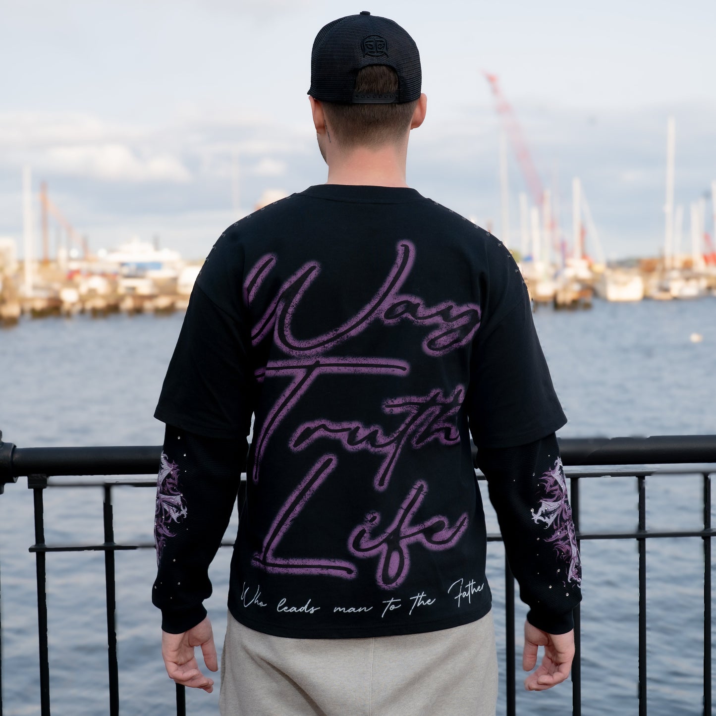 CRUCIFIXION | Purpura |GLAZA- Sweatshirt Crew Neck-03