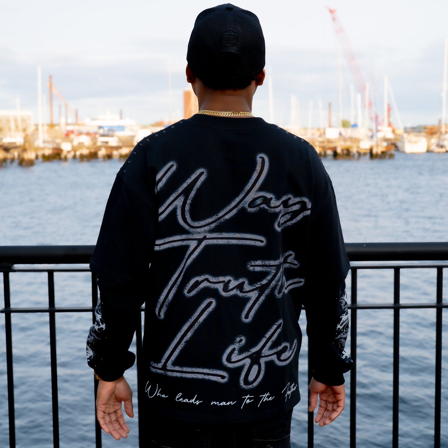 CRUCIFIXION | BLACK |GLAZA- Sweatshirt Crew Neck-02