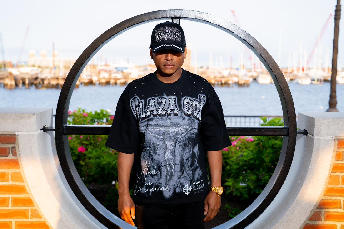 CRUCIFIXION |BLACK |GLAZA T-Shirt Oversized-005