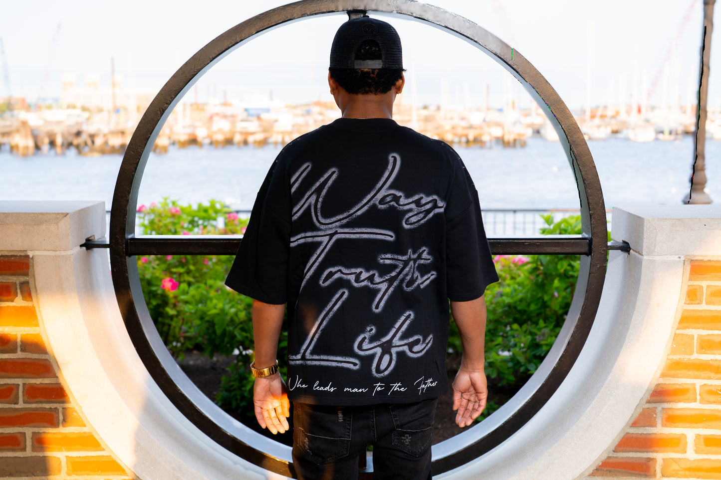 CRUCIFIXION |BLACK |GLAZA T-Shirt Oversized-005