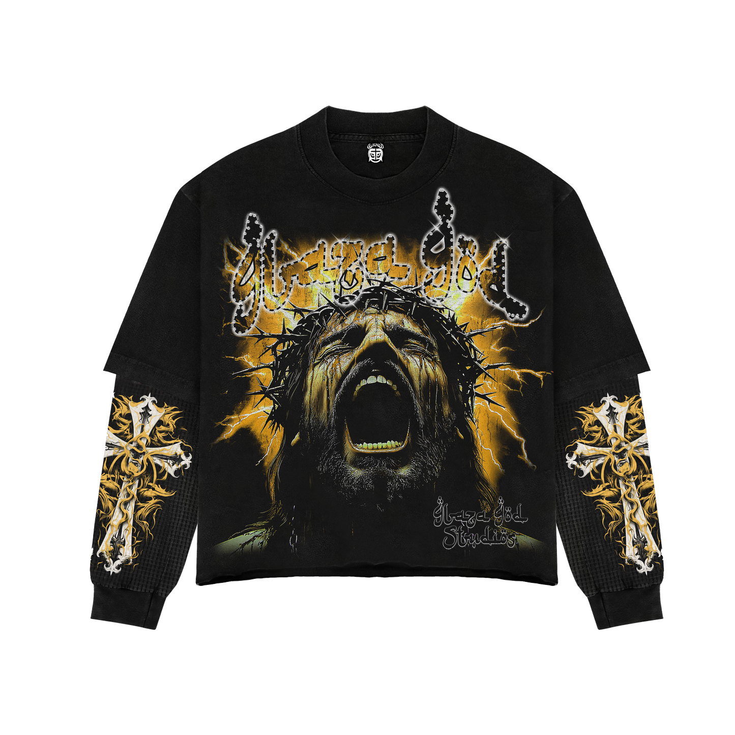 SUFFERING | YELLOW |GLAZA- Sweatshirt Crew Neck-