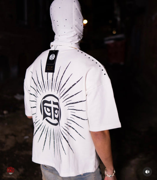 Borde - T-Shirt Oversized-WHITE