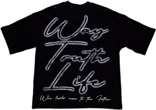 CRUCIFIXION |BLACK |GLAZA T-Shirt Oversized-001