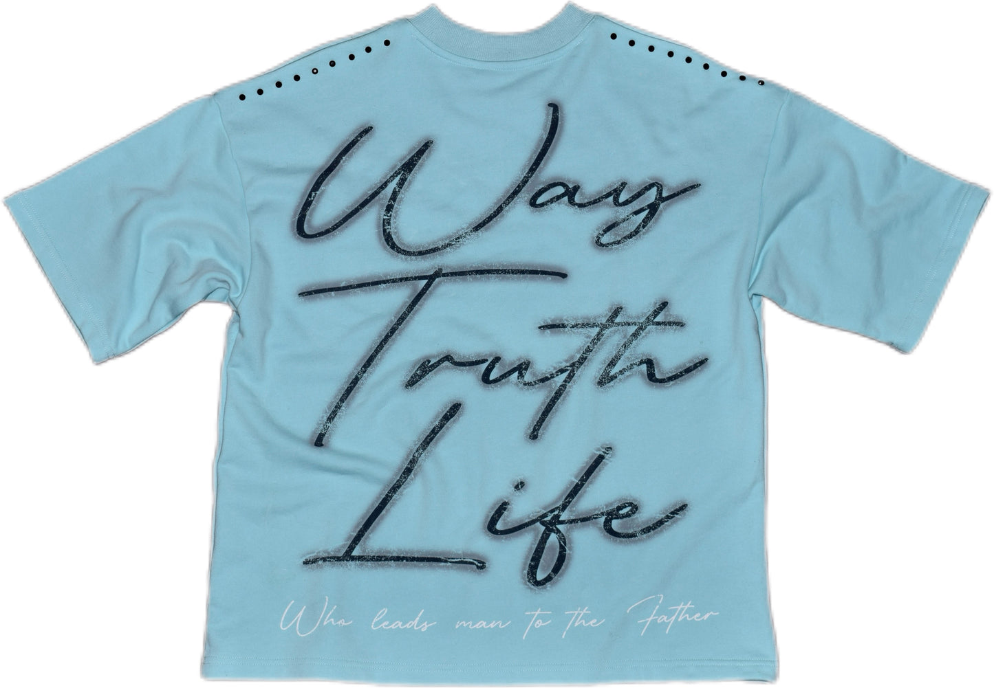 CRUCIFIXION |BLUE|GLAZA- T-Shirt Oversized-008