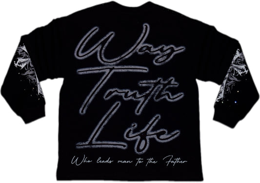 CRUCIFIXION | BLACK |GLAZA- Long Sleeve--02