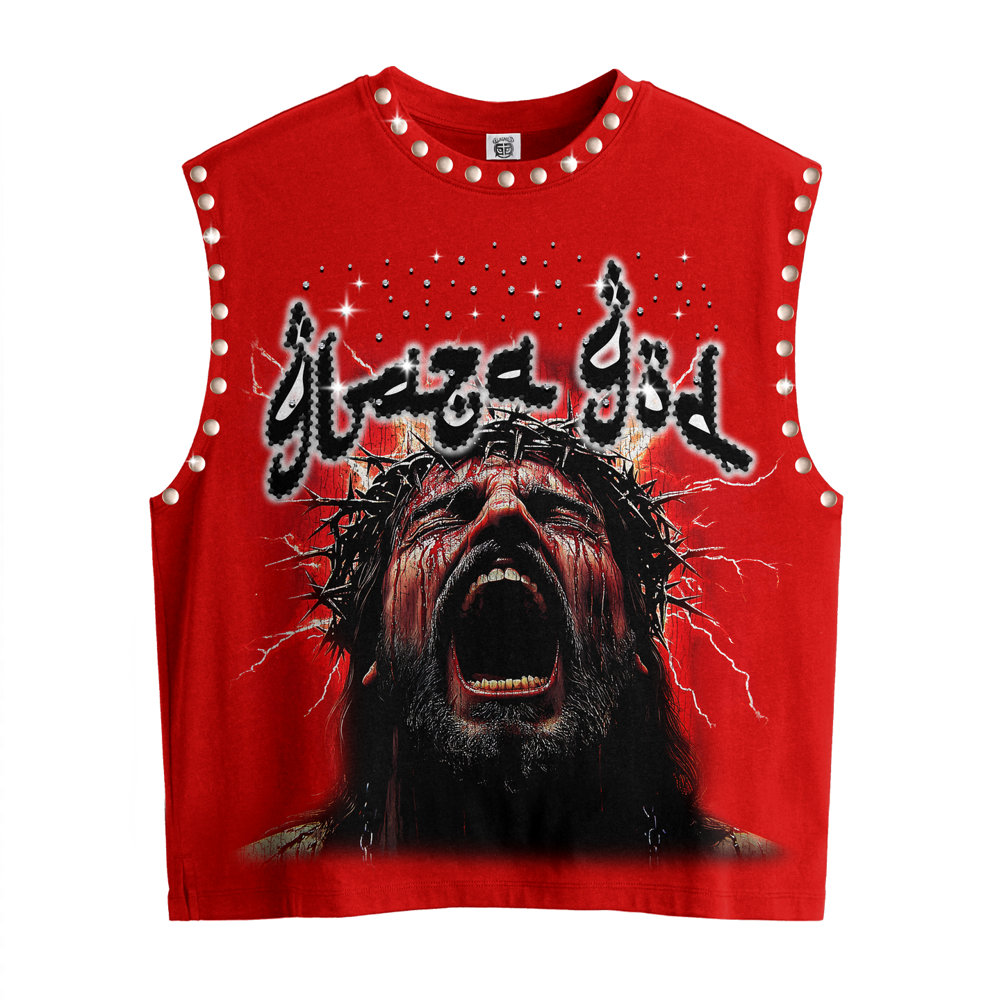 SUFFERING | RED |GLAZA -Sleeveless Tee-