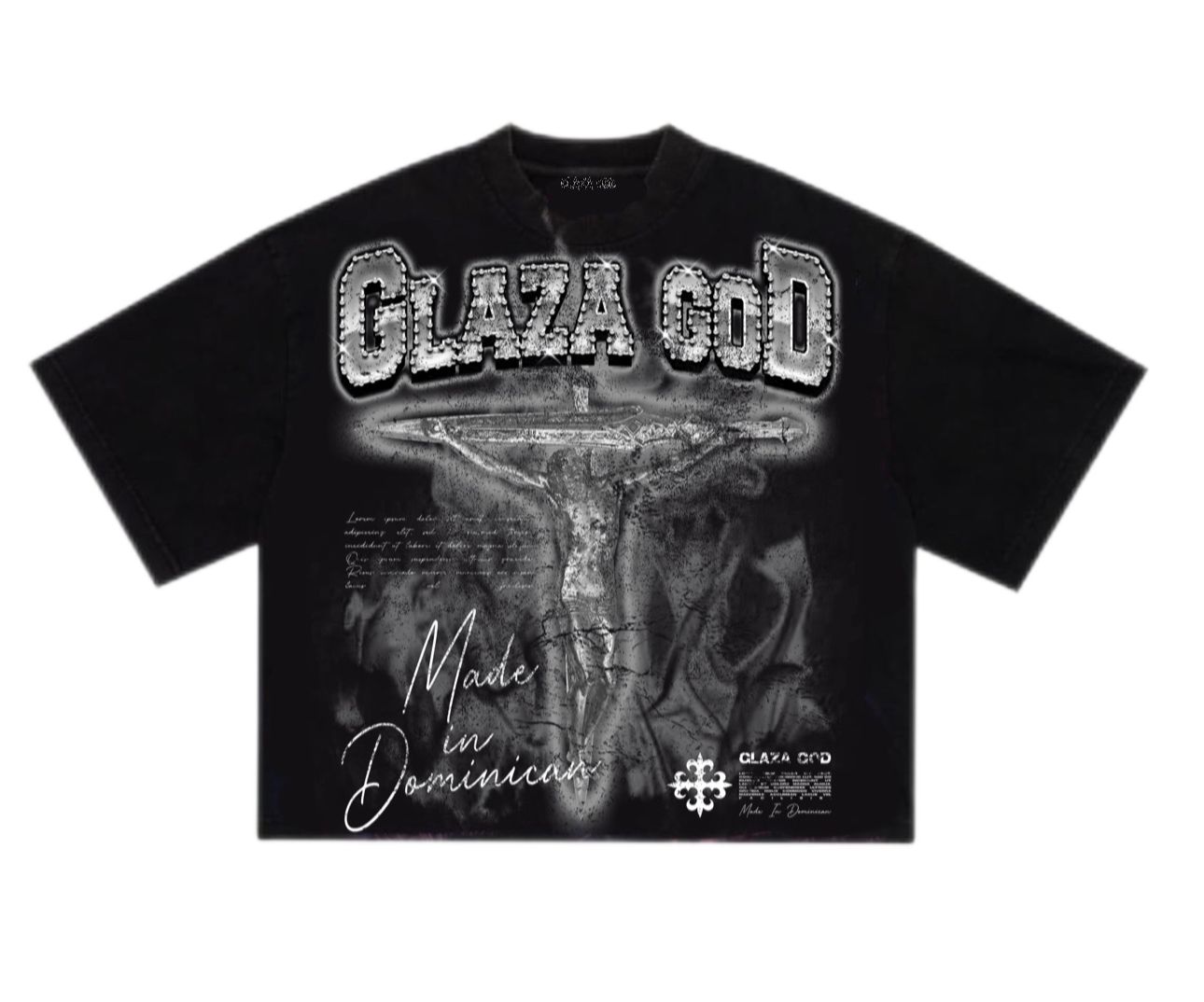 CRUCIFIXION |BLACK |GLAZA T-Shirt Oversized
