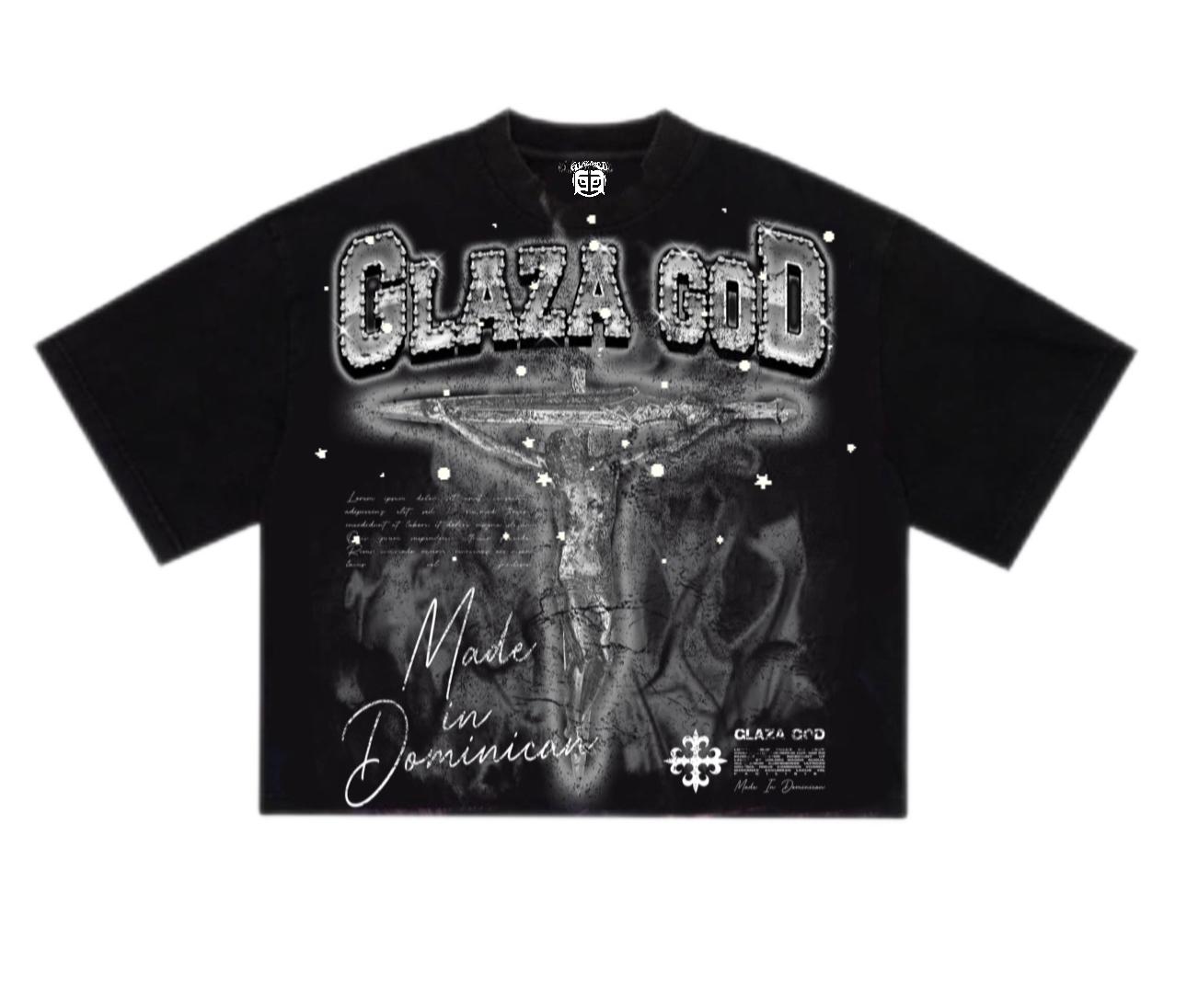CRUCIFIXION |BLACK |GLAZA T-Shirt Oversized-005