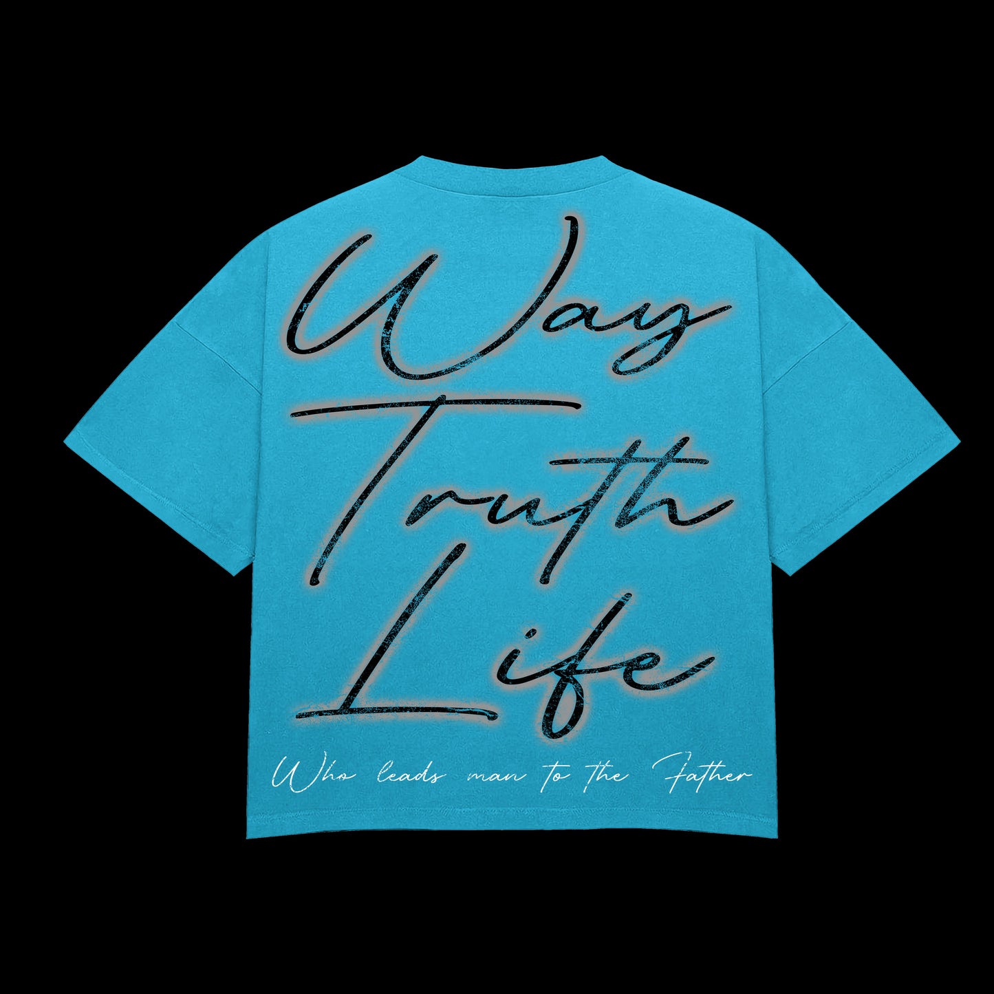 CRUCIFIXION |BLUE|GLAZA- T-Shirt Oversized-008