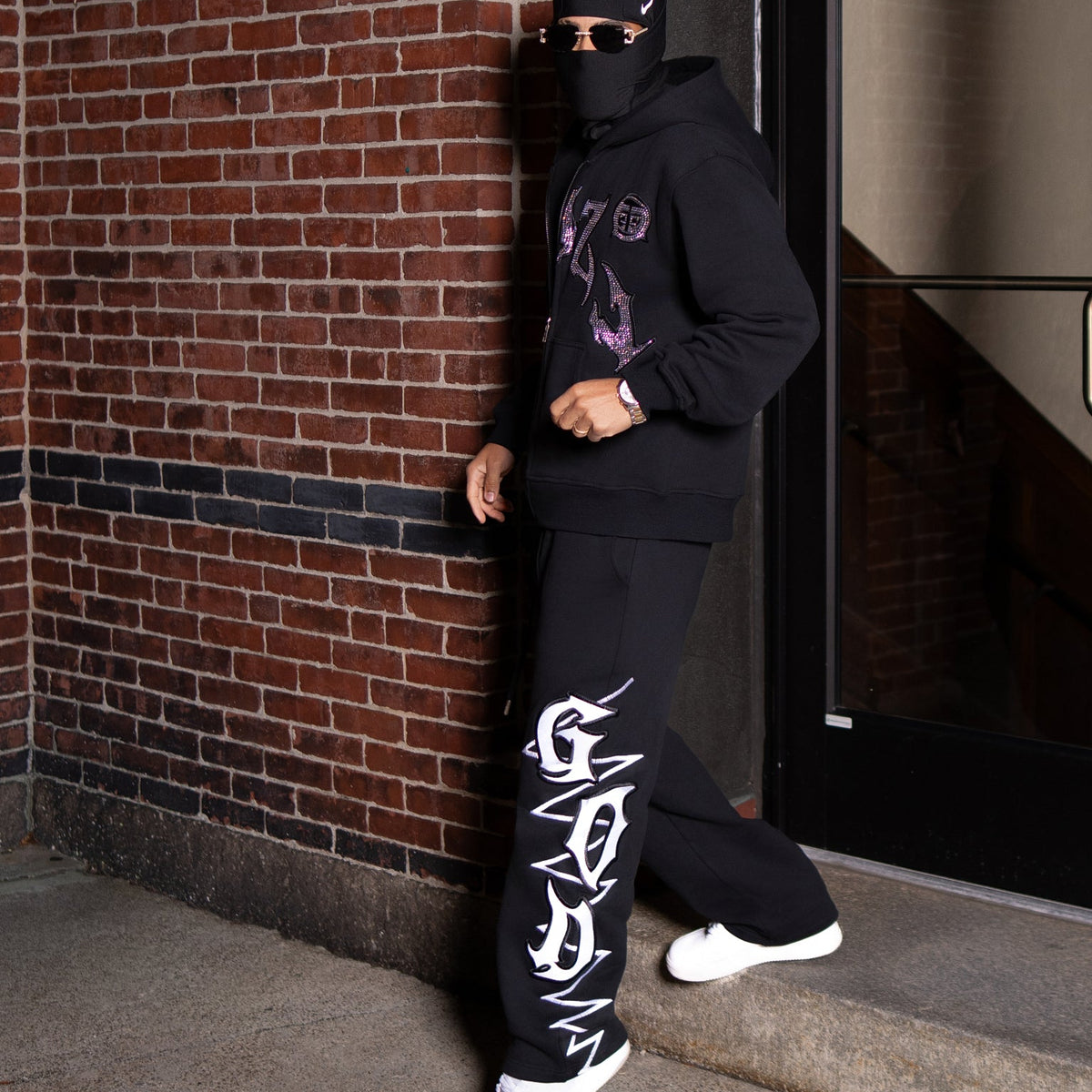 Sweatshirt Sets -BLACK