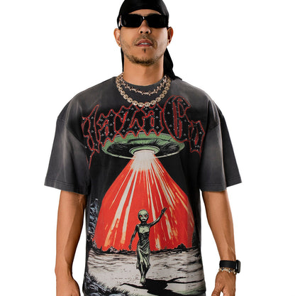 Nave- Heavyweight Acid Wash Oversized Tee