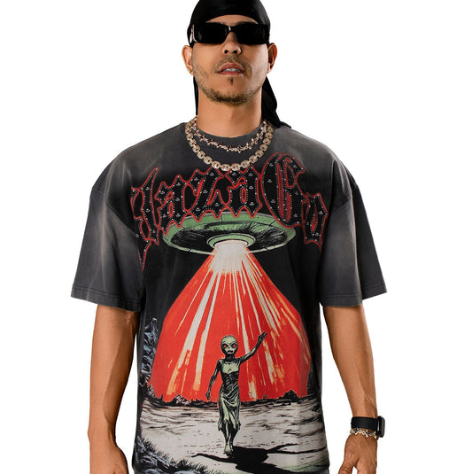 Nave- Heavyweight Acid Wash Oversized Tee