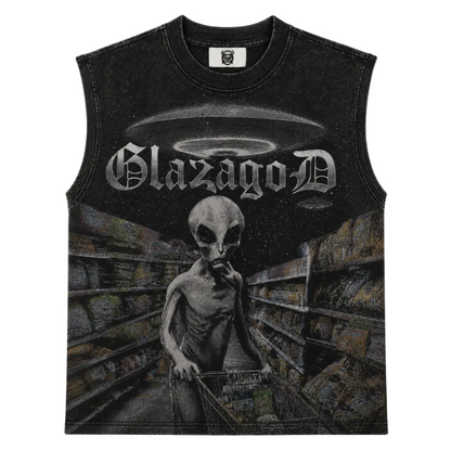 Alien – Heavyweight Acid Wash Sleeveless Tee