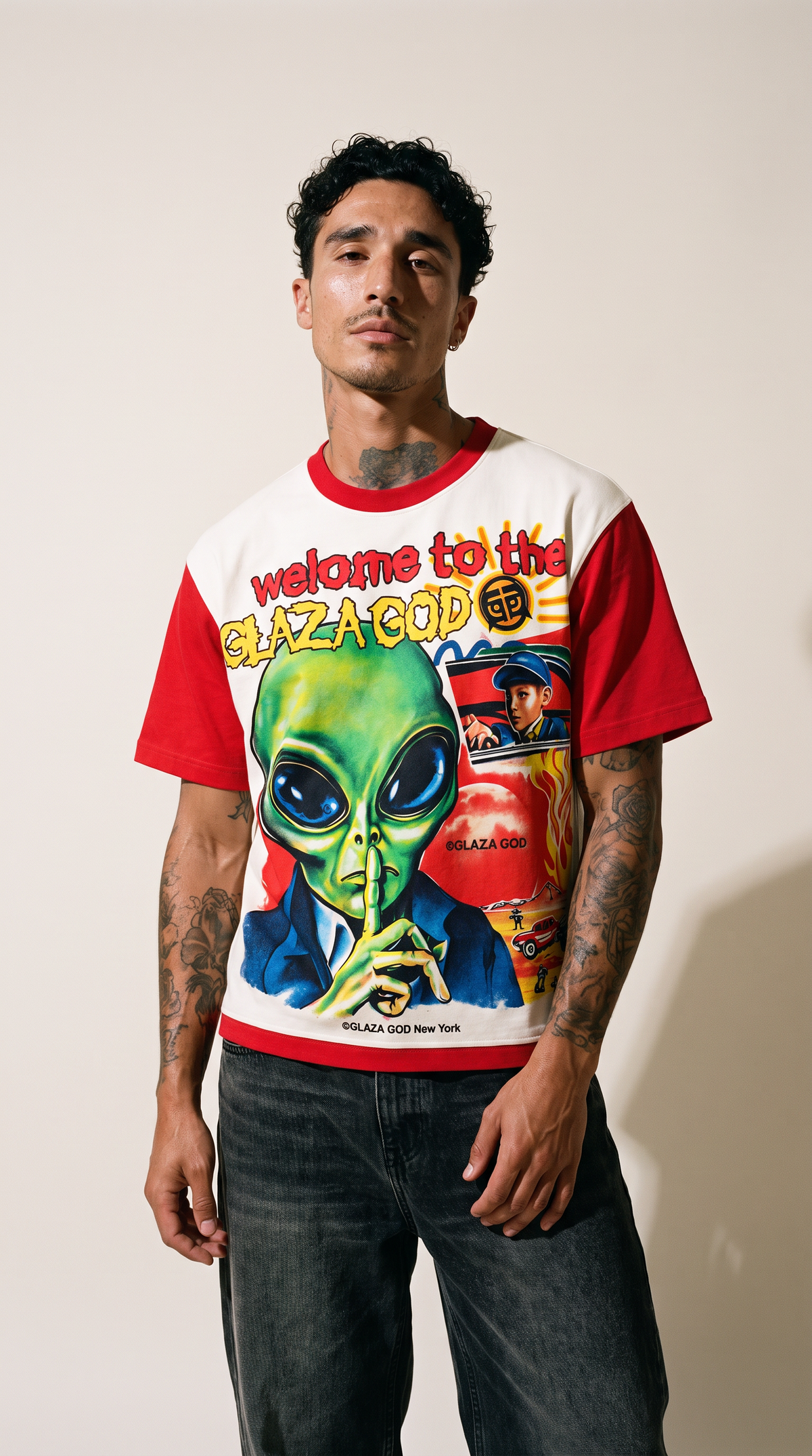 Silence -  Acid Wash Oversized Tee- 03