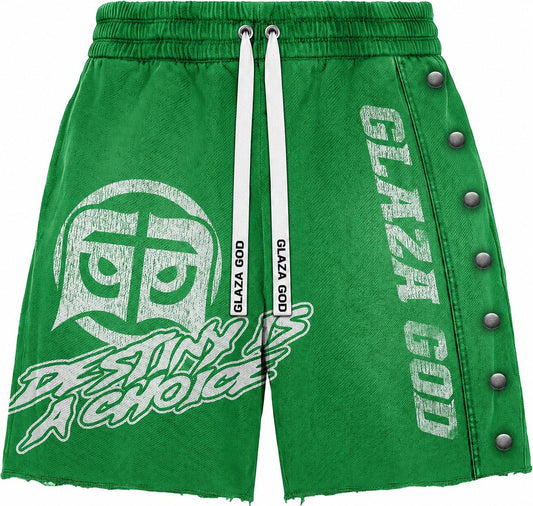 Heavyweight French Terry Shorts – Green Wash