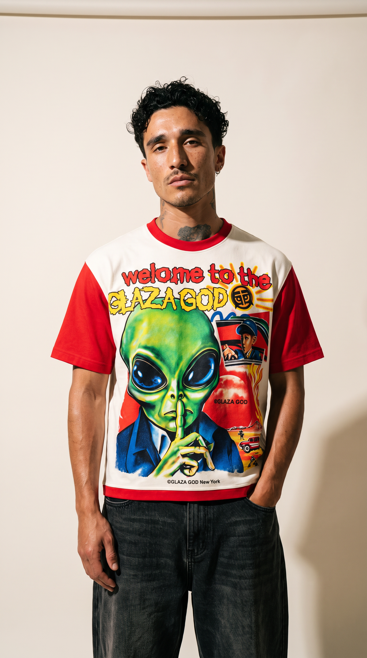 Silence -  Acid Wash Oversized Tee- 03