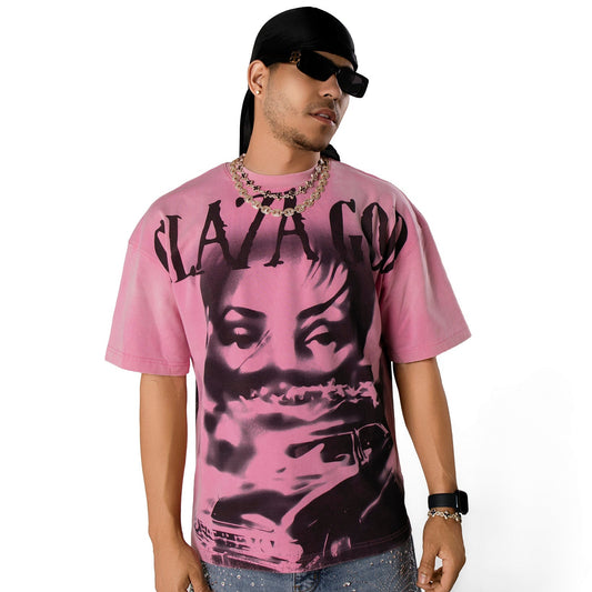 Action- Heavyweight Acid Wash Oversized Tee