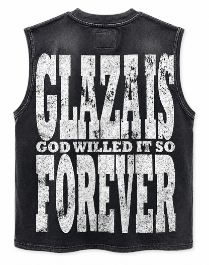 Growth – Heavyweight Acid Wash Sleeveless Tee -Green