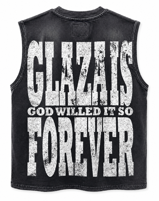 Growth – Heavyweight Acid Wash Sleeveless Tee -Green