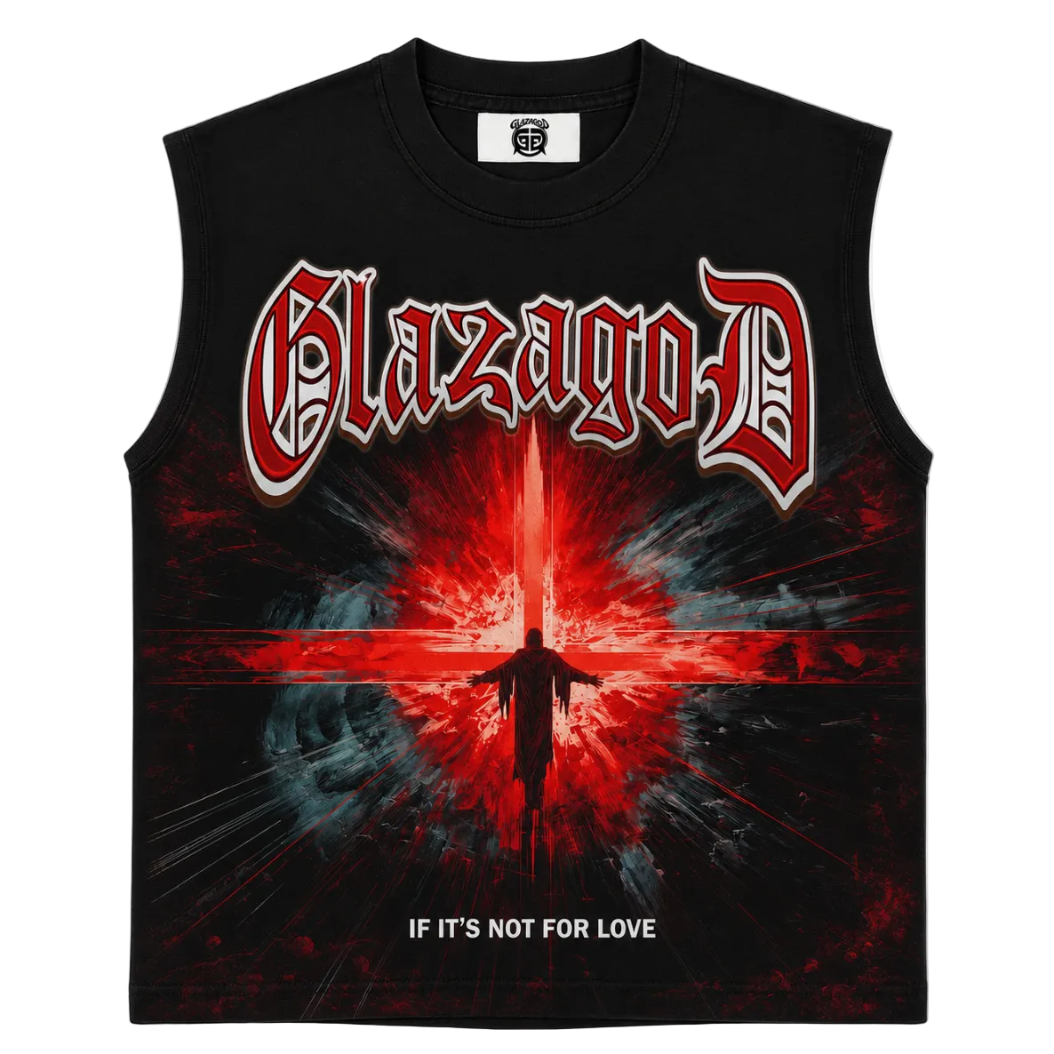 Presence – Heavyweight Acid Wash Sleeveless Tee -Red
