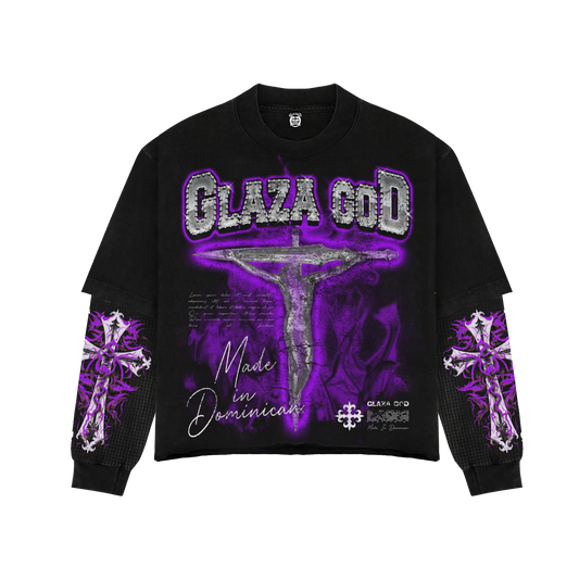 CRUCIFIXION | Purpura |GLAZA- Sweatshirt Crew Neck-
