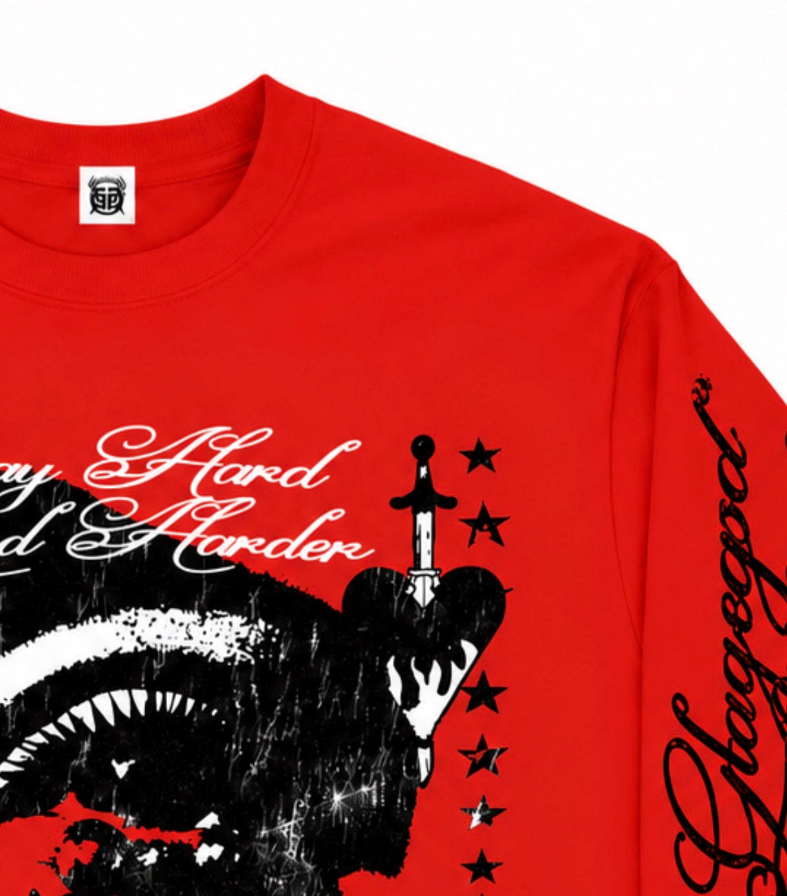 BloOoD- Long Sleeve - (Size Up) GLAZA GOD