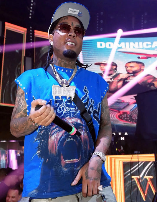 SUFFERING  | BLUE |GLAZA -Sleeveless Tee-