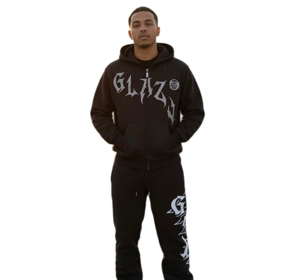 GLAZA- SWEATSHIRT SETS |BLACK|-002