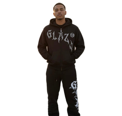 GLAZA- SWEATSHIRT SETS |BLACK|-002