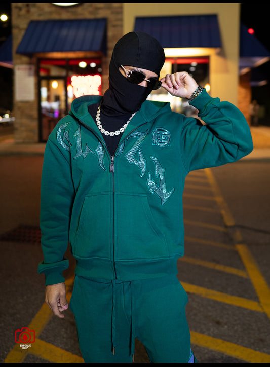 GLAZA- SWEATSHIRT SETS |GREEN|-003