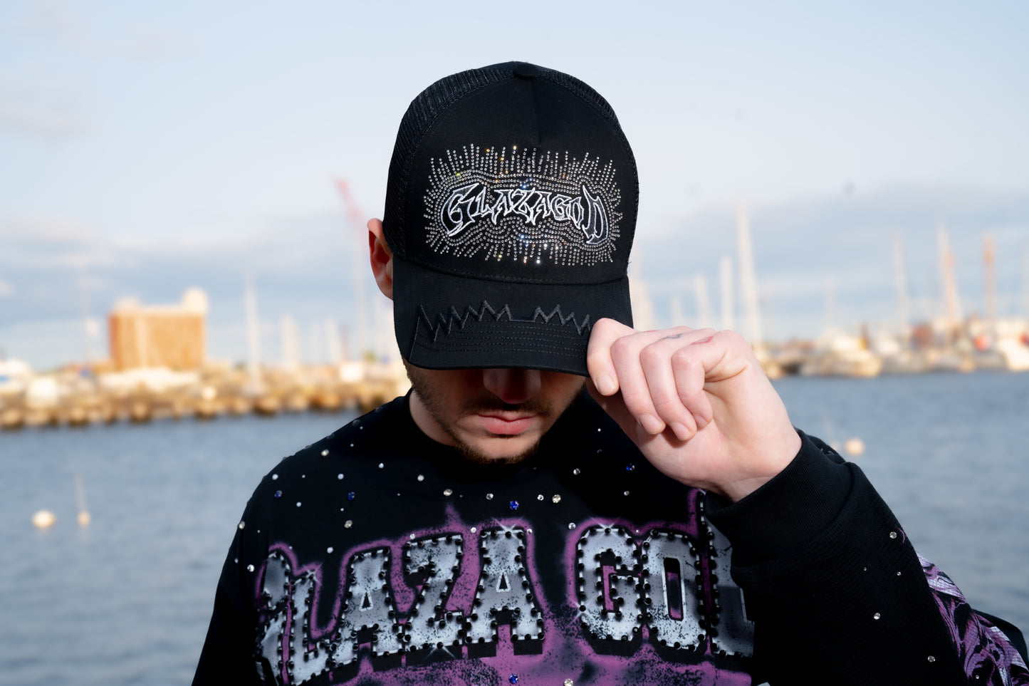 CAP-. DIAMOND -Glaza GOD- BLACK