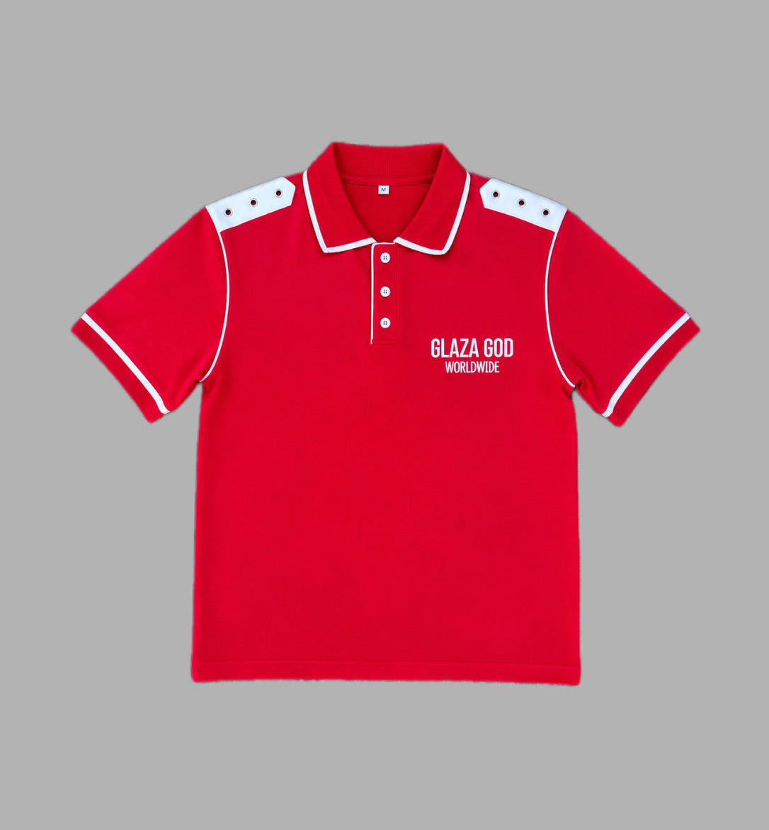 Premium Polo Shirt - RED - (Run Small) | GLAZA GOD⁠ 1