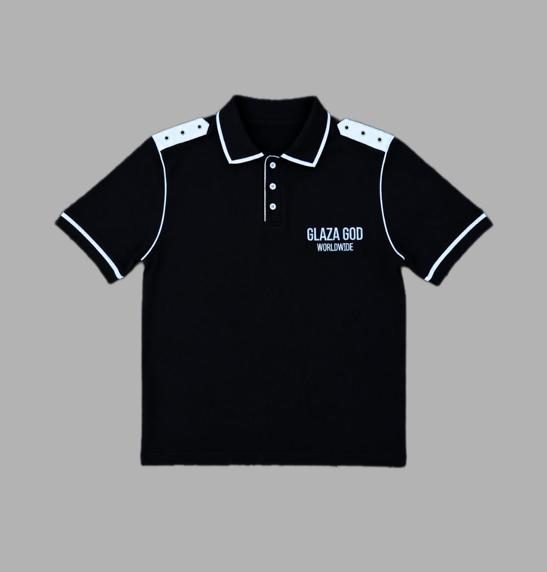 Premium Polo Shirt - BLACK - (Run Small) | GLAZA GOD⁠ 2