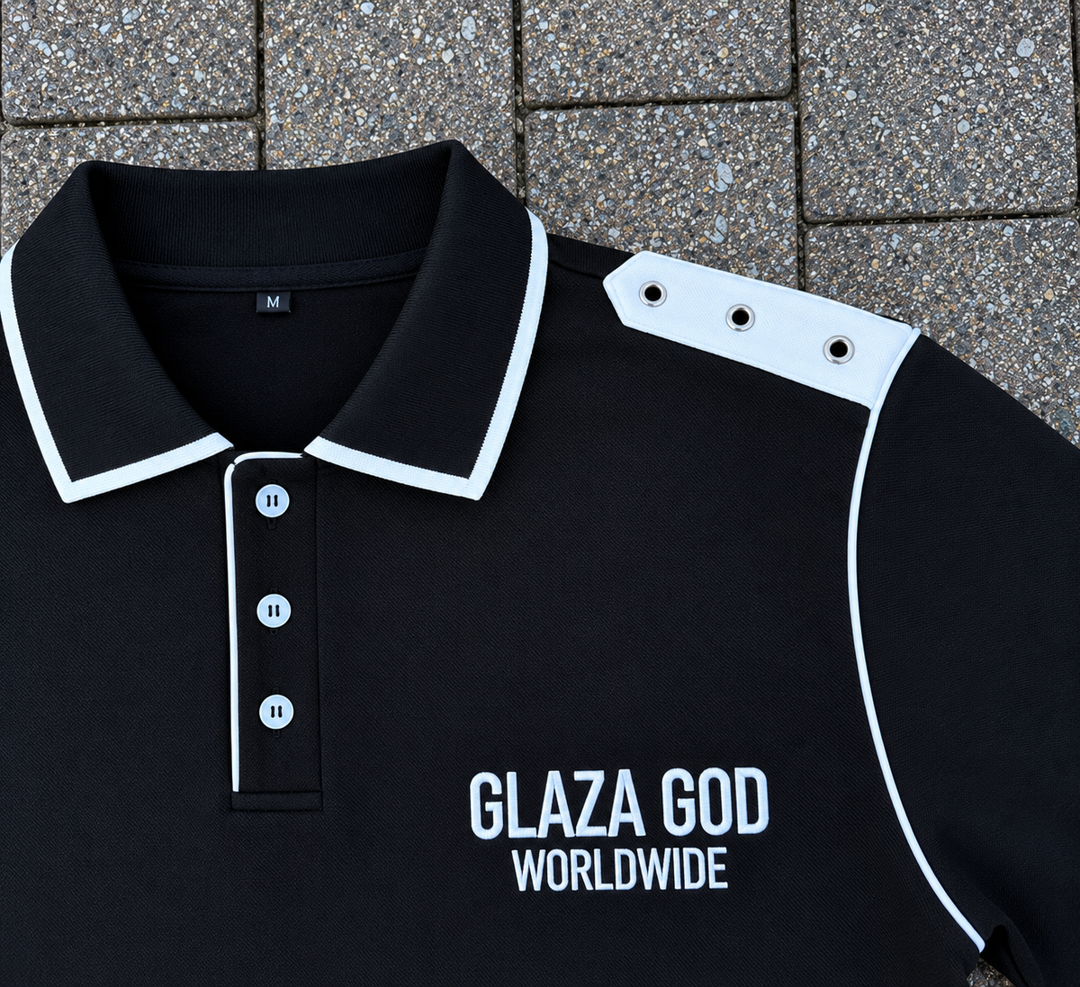 Premium Polo Shirt - BLACK - (Run Small) | GLAZA GOD⁠ 2