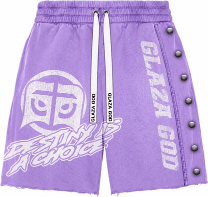 Heavyweight French Terry Shorts – Purple Wash