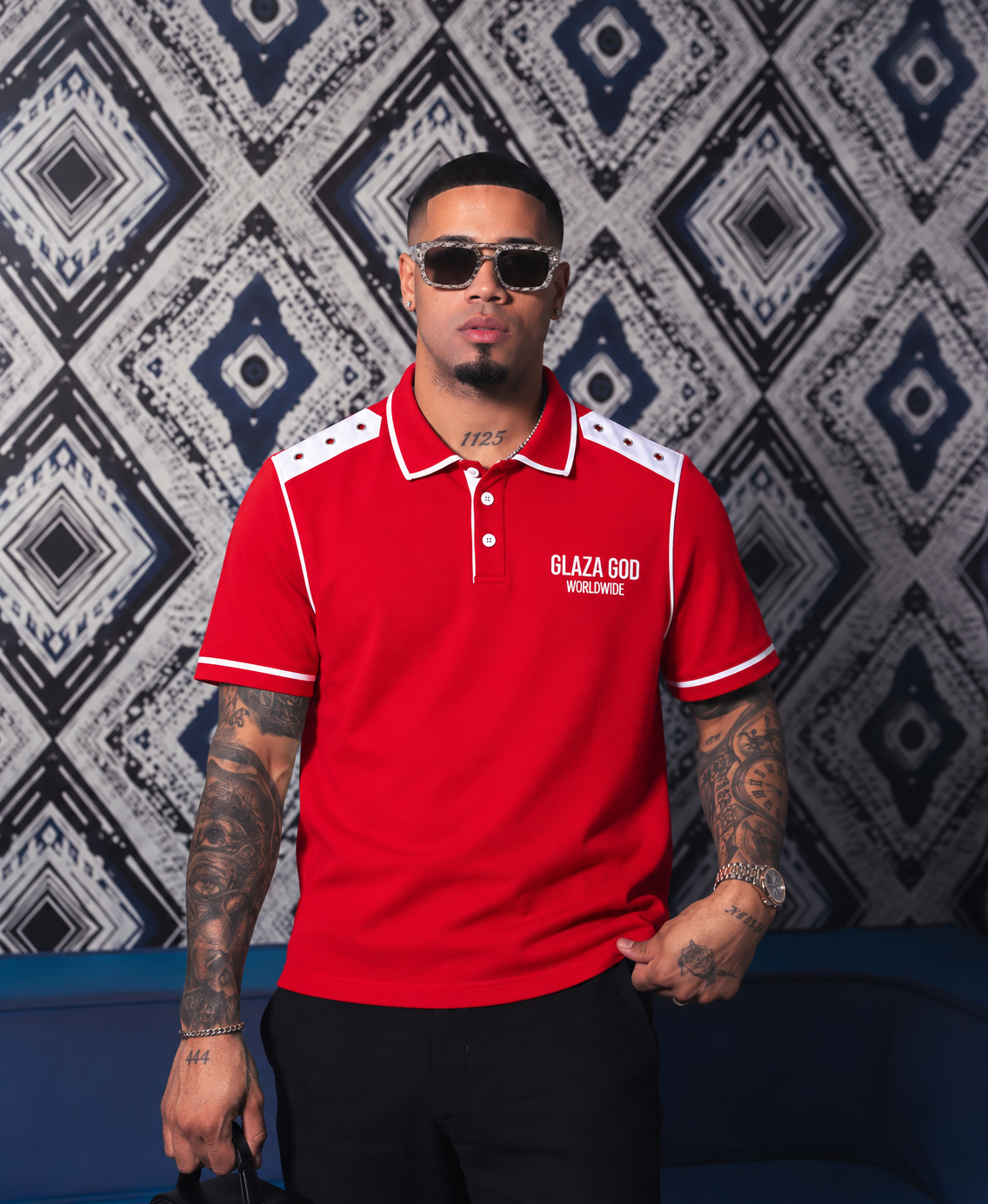 Premium Polo Shirt - RED - (Run Small) | GLAZA GOD⁠ 1