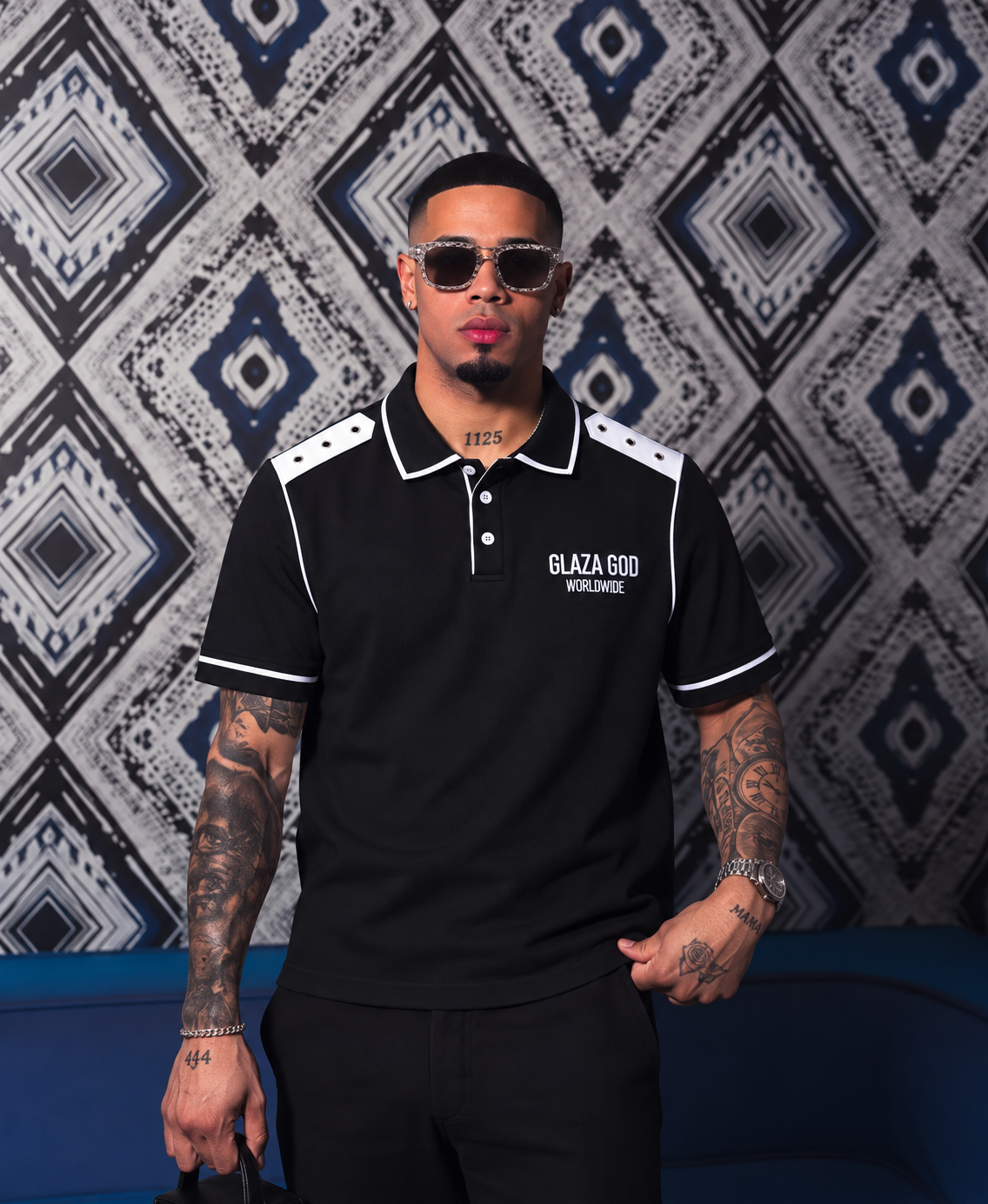 Premium Polo Shirt - BLACK - (Run Small) | GLAZA GOD⁠ 2