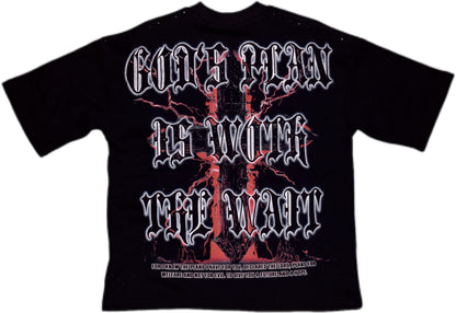 SUFRIMIENTO | RED |GLAZA T-shirt Oversized-004