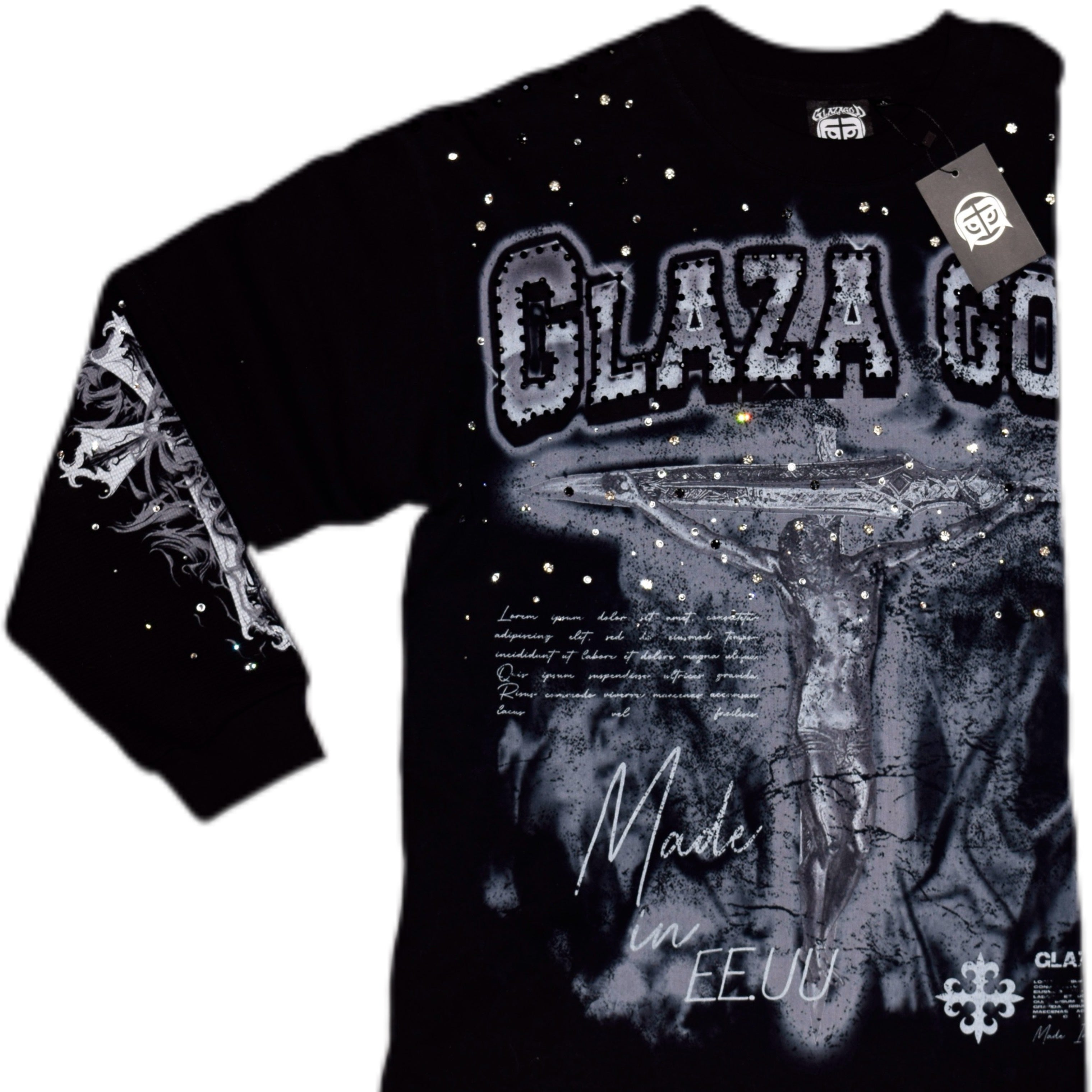 ミュージシャン only god discotheque long tee ver.2 Suffering -Vol. 2- Long Sleeve-BLACK – GLAZA GOD