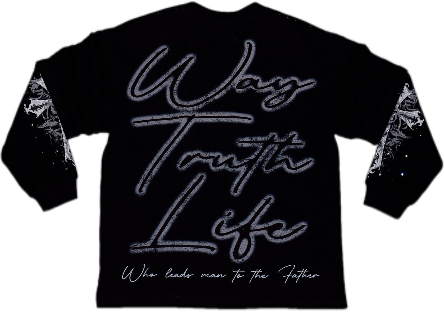 CRUCIFIXION | BLACK |GLAZA- Long Sleeve--02