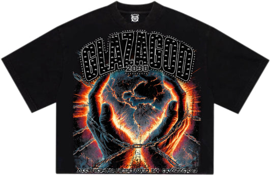 Nuclear |YELLOW|GLAZA|- T-Shirt Oversized-001