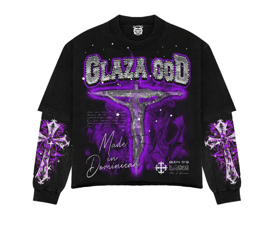 CRUCIFIXION | Purpura |GLAZA- Sweatshirt Crew Neck-