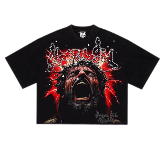 SUFRIMIENTO | RED |GLAZA T-shirt Oversized-