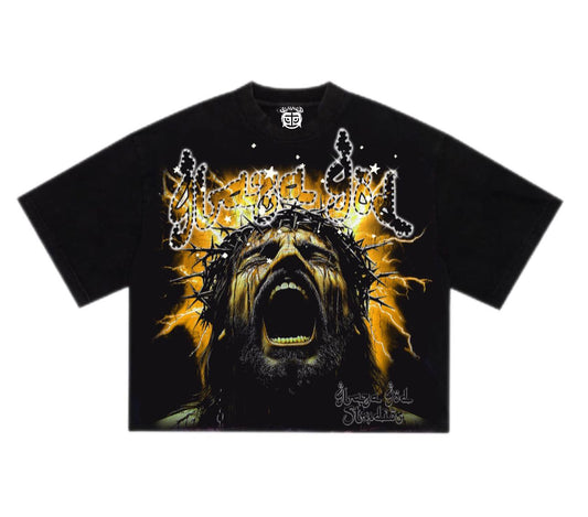 CRUCIFIXION |YELLOW |GLAZA T-Shirt Oversized-